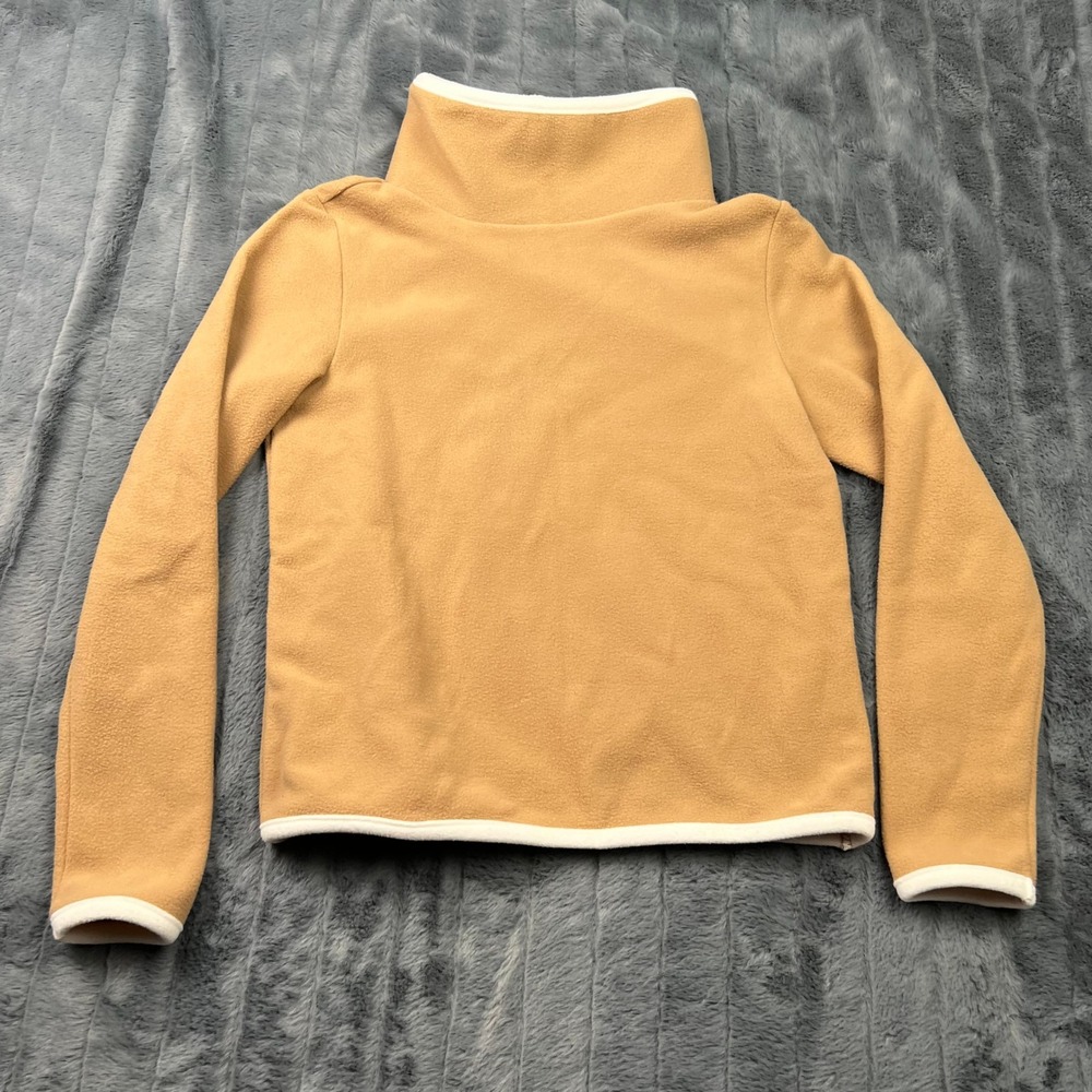 Dudley Stephens Womens XS Camel Tan Fleece Cowl Neck Pullover Sweater RN 164206